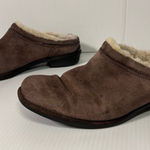 UGG  S/N 5380 brown leather skeepskin-lined clog comfort shoe women size 9 Photo 0