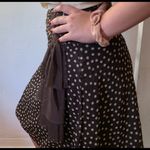 Polka dot, Lined Brown Skirt. Size M Photo 3