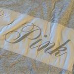 PINK - Victoria's Secret Victoria Secret Pink Shirt Women Size M Gray White Logo Long Sleeve Crew Neck Photo 2
