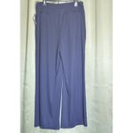 Lauren Ralph Lauren Dress Pants Womens 14P Navy Wide Leg Pleated High Rise $145 Blue Photo 1