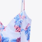 ZARA net floral print corset style mini boho dress Photo 8