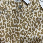 J. Crew Size 27 Jeans 10" High Rise Toothpick Animal Print Safari Leopard NEW Photo 5
