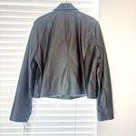 NWT Lauren Ralph Lauren Asymmetrical Lamb Leather Moto Jacket Black Size XXL Photo 6