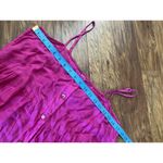 Ralph Lauren Polo Tiered Translucent Cover-Up Maxi Slip Dress Size 14 Hot Pink Photo 4