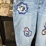 Lane Bryant Boyfriend Jeans Embroidered Flowers Hippie  Womens 22  Photo 3