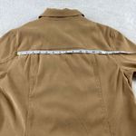 Apparenza Stretch Velour Jacket Womens Size M Tan Zip Front Pockets Western Chic Brown Size M Photo 8