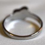 Source Unknown NWOT" BESTIES" Red Enamel Silver Tone Metal  Size's 7 & 11 Trendy Casual Ring Photo 3