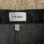 frame denim Frame High Rise Utility Straight Leg Cargo Jeans in Black Astray size 25 Photo 6
