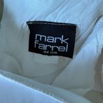 Vintage 90s Mark Farrel White Button Zip Slit Short Sleeve Dress, Size 9/10 Photo 4