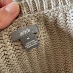 Aerie Wool Blend Cable Knit Crewneck Sweater Size Medium Photo 4