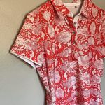 Nivo Athletic Athleisure golf woman medium , Polo Shirt Top Orange White Photo 1