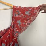 Sachin + Babi Kara maxi dress smock flutter sleeves floral length size 12 Photo 4