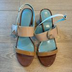 Frances Valentine Betty Patent Leather Heeled Sandal Size 9 Brown Photo 7