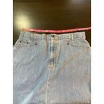 st. john's bay Vtg Denim Midi Skirt Sz 16 Y2K 90s Comfort Elastic Back Slit  Photo 5