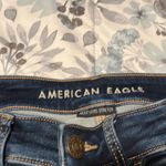 American Eagle  Next Level Stretch Dark Wash Distressed Patched Jeans 4 S… Photo 2