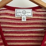 St. John  Sweater Womens Medium Wool Knit Button Front Preppy Cardigan Photo 9