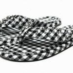 ZARA NWT Studded Quilted Sandals Gingham Bloggers Fav Photo 2