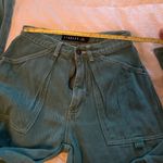 LIONESS Women’s  Green Flare Cargo Jeans size XS Photo 5