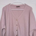 Urban Outfitters Out From Under Mauve Pink Waffle Knit Button Front Sweater Photo 3
