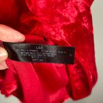 L&B Red Velour Swing Dress Size Small Photo 4