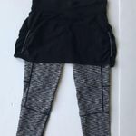 Athleta  Skirted 2 In 1 Athletic Electric Placid Leggings Small Black Yog… Photo 2