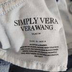 Vera Wang Simply Vera  Mid-Rise Straight Leg Jeans Size 8 Photo 11