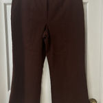 Escada Brown Cotton Crop Wide Leg Pants Sz 42 Minimalist Lagom See Measurements Photo 0