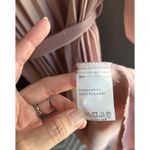 Ecowish  Womens‎ Size Medium Blush Pink Pleated Dress Short Sleeve Sash Belt NWT Photo 7