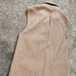 ZARA Women's Tan Double-Breasted Vest medium Photo 4