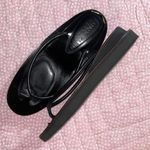 Anne Klein Collection Size 7 Black Stacked Platform Thong Sandals Photo 5