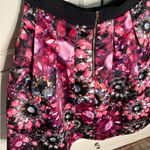 Ted Baker Black and Pink Floral A-Line Skirt Photo 2