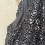 Laundry by Shelli Segal Black Crochet Halter Cocktail Mini Dress 2 Photo 8