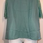 SheIn Women’s Scallop Trim Contrast Eyelash Lace Blouse 🆕 Large 8/10 Photo 12