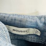 Moussy Asymmetry Denim Jumper Dress Blue Photo 5