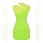 House Of CB  ADRIE NEON GREEN GATHERED MINI DRESS, Size, $239 Photo 10