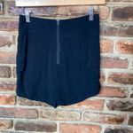 MINKPINK  Black High Rise Pleated Back-Zip Shorts Women's Size XS Photo 3