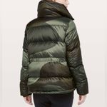 Lululemon Cloudscape Puffer Jacket Coat Dark Olive Camo | Rare 2018 | Size 8 Photo 1