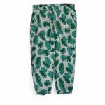 J.Crew Tropical Palm Print Linen Blend Surplus Pants Size 12 Cropped Photo 1
