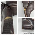 Tory Burch Womens Size 7.5 Shoes Primrose 75mm Wedge Bootie Coconut Latte READ Photo 6