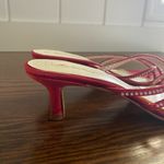 Michaelangelo  6.5 red strappy rhinestone sandals Photo 6
