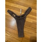 SKIMS  Size 4X Swim Glitter Bikini Bottom Cocoa brown NWT cheeky tanga metallic Photo 1