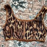 Pretty Little Thing  Animal Print Brown Corset Size 12 Photo 5