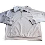 Scarlett Cream Polo Collar Oversized Hoodie Photo 1