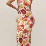Reformation ππ Lian Silk Dress ~ Vesta Print Large L NWT Photo 4