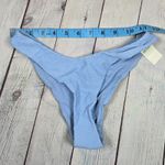 Aerie  Cheeky Bikini Bottoms Swimsuit Blue Textured Zigzag Size XS NWT Photo 7