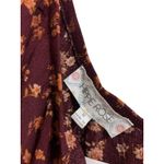 Hippie Rose  Plum Ditsy One Shoulder Crop Top‎ Floral Medium NEW Photo 2