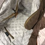 Myra Bag Women's Brown & Cream Weekender Tote with Leather Handles Photo 5