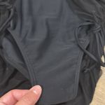 Black Ruched Swimsuit dress Photo 1