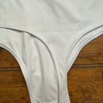 WHITE LONG SLEEVE THONG BODYSUIT V NECK SNAP CLOSURE SIZE XXL Photo 4