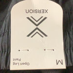 Xersion  Size Medium Open Leg Black Antique Linen Pants. New With Tags. Photo 7